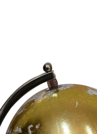 White Globe with Chrome Frame