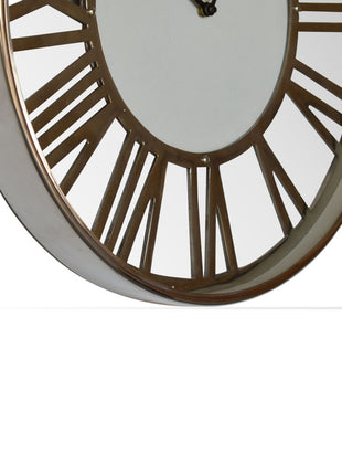 White and Chrome Wall Clock