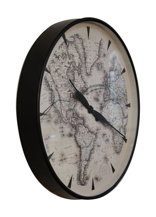 Wanduhr im Atlas-Stil