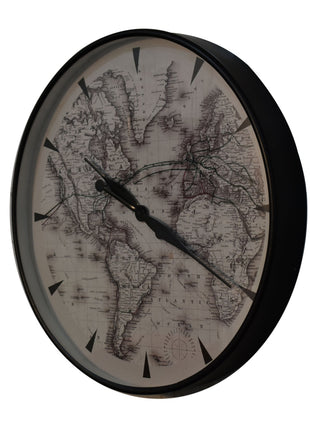 Wanduhr im Atlas-Stil
