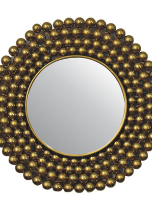 Goldfarbener Blasenspiegelrahmen
