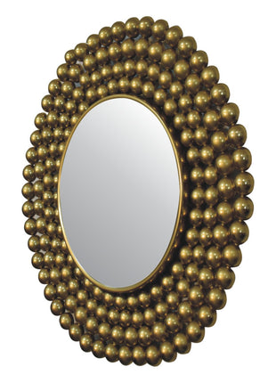 Goldfarbener Blasenspiegelrahmen