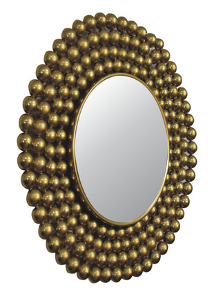 Goldfarbener Blasenspiegelrahmen