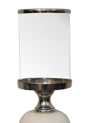 Chrome Bubble Candle Holder Set