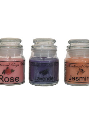 Hourglass Candles (Rose, Lav, Jas)