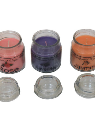Hourglass Candles (Rose, Lav, Jas)