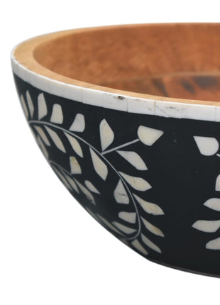Floral Resin Inlay Bowl Set