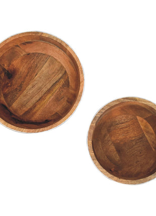 Floral Resin Inlay Bowl Set