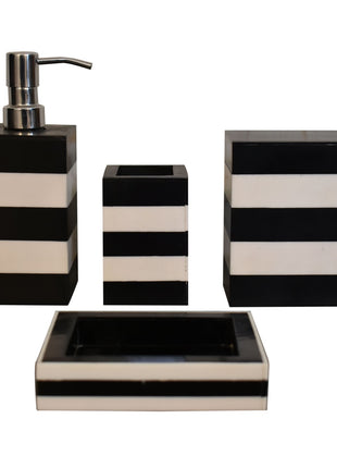 Resin Wood Bathroom Set of 4