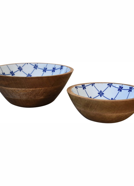 Blue and White Bowl Set of 2