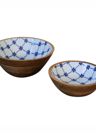 Blue and White Bowl Set of 2
