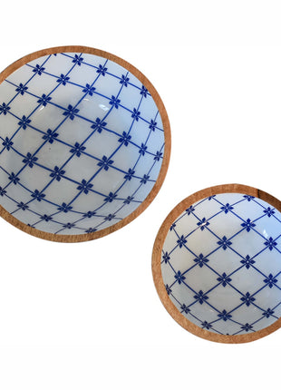 Blue and White Bowl Set of 2