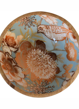 Floral Bird Bowl Set of 2