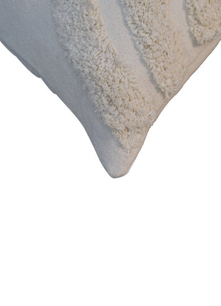 Gewölbtes weißes Kissen-Set, 2 Stück