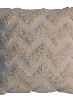 Cream Zig-zag Cushion Set of 2