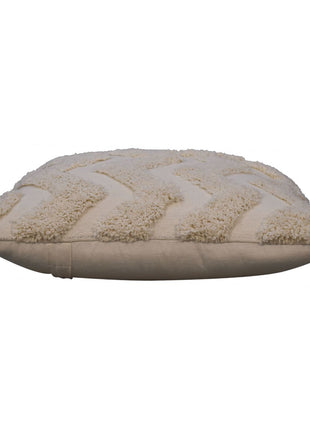 Cream Zig-zag Cushion Set of 2