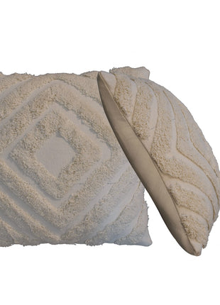 Cream Diamond Cushion Set of 2