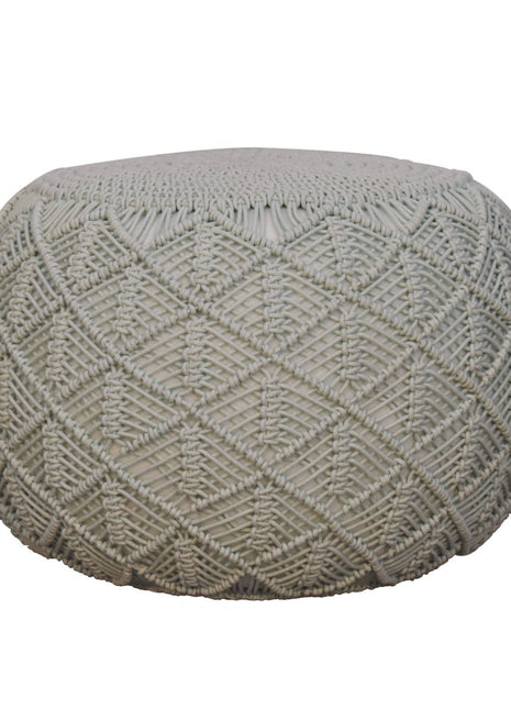 Ansley Sage Green Pouffe