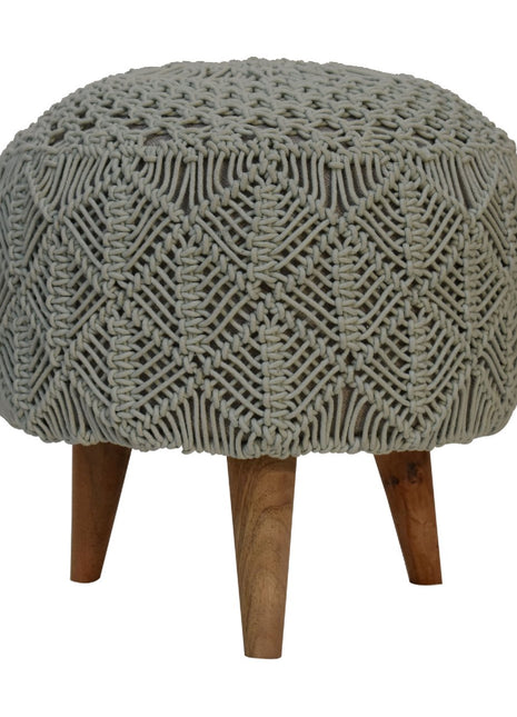 Reposapiés verde mar con croché