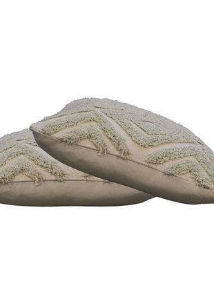 Sage Green Mini Tassle Cushion Set