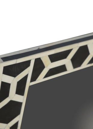 Square Bone Inlay Mirror Frame