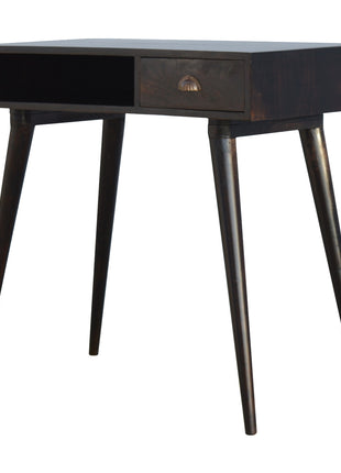 Walnut Open Shelf Writing Desk