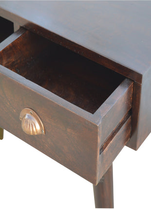 Walnut Open Shelf Writing Desk