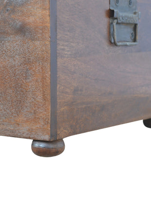 White Linen Storage Trunk
