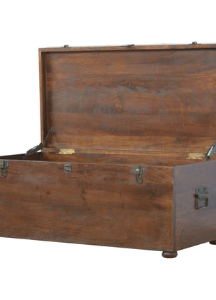 White Linen Storage Trunk