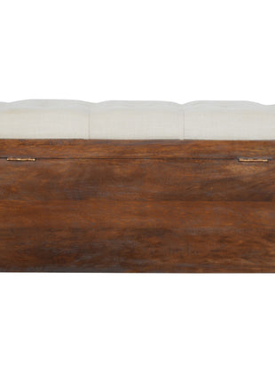 White Linen Storage Trunk