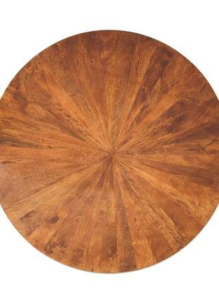 Runder Couchtisch aus Kastanienholz