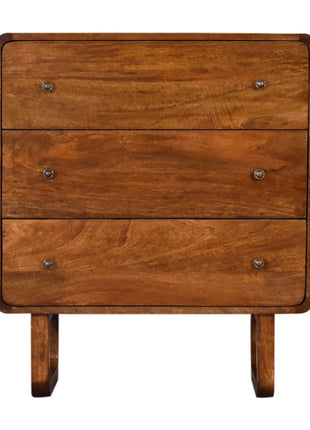 U Curved Chestnut Chest