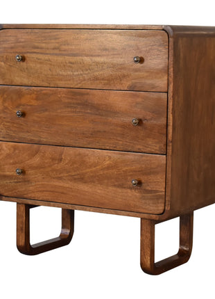 U Curved Chestnut Chest
