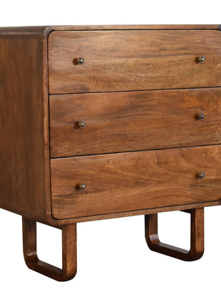 U Curved Chestnut Chest