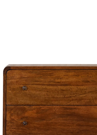 U Curved Chestnut Chest