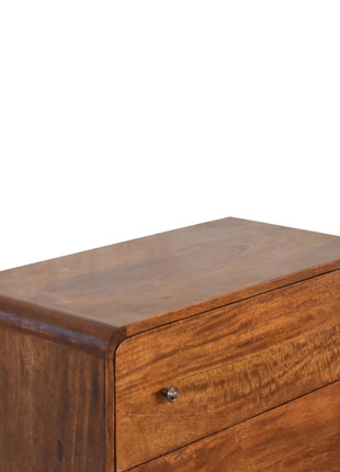 U Curved Chestnut Chest