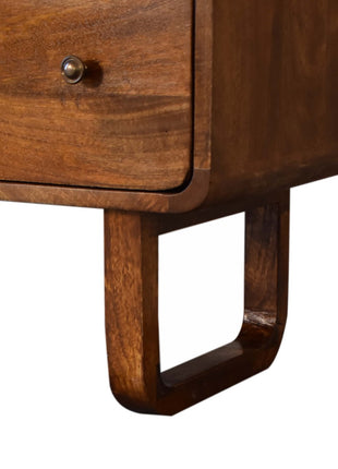 U Curved Chestnut Chest