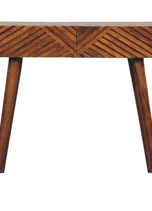 Mesa consola Lille de color castaño