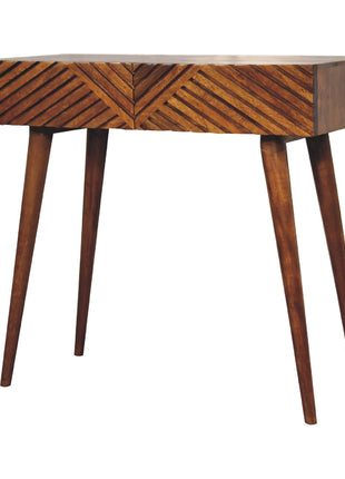 Mesa consola Lille de color castaño