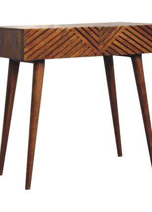 Mesa consola Lille de color castaño