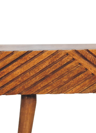 Mesa consola Lille de color castaño