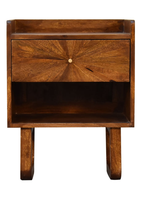U-Chestnut Sunrise Open Bedside