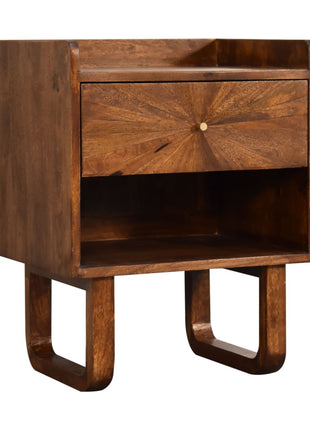 U-Chestnut Sunrise Open Bedside