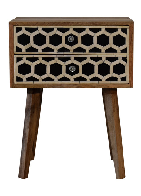 Bone Inlay Scandi Bedside