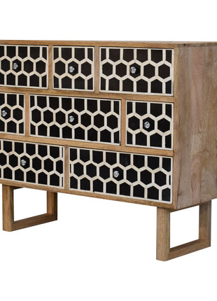 U-Shape Bone Inlay Chest