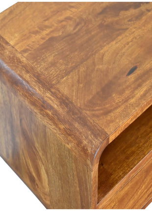 U-Shape Curve Chestnut Media Unit