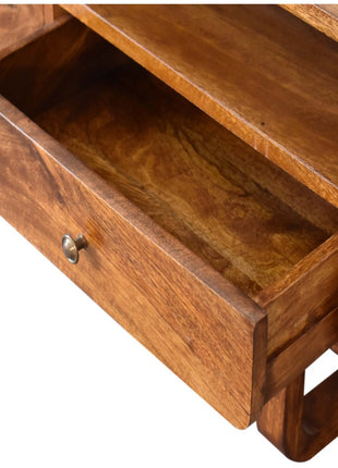 U-Shape Curve Chestnut Media Unit