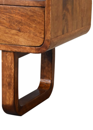 U-Shape Curve Chestnut Media Unit