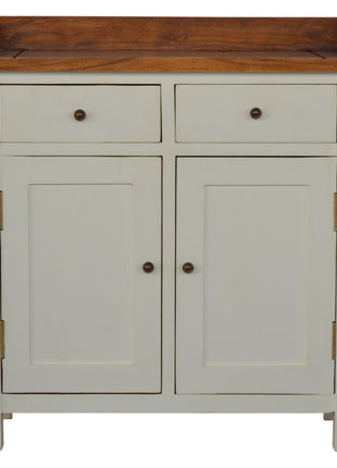 Country Two Tone Kitchen Cabinet