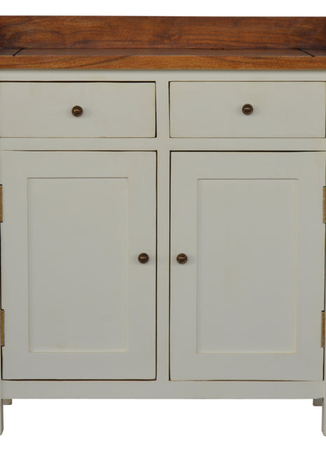 Country Two Tone Kitchen Cabinet